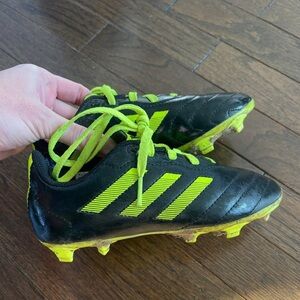 adidas Black & Neon Kids Soccer Cleats
